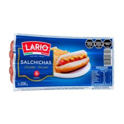 Salchichas viena x 6 unidades Lario 200 Gr