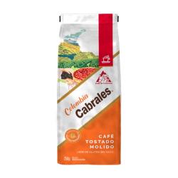 Café molido tostado colombia - bolsa Cabrales 250 Gr