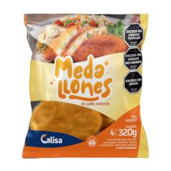 Medallones pollo rellenos mix vegetales Calisa 320 Gr