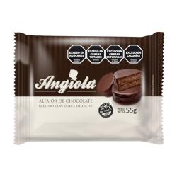 Alfajor sin tacc dulce de leche bañado chocolate Angiola 55 Gr