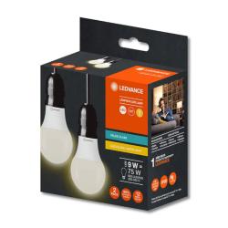 Bujía led blanco calido value 2x9 w -e27 Osram/ledvance 1 U