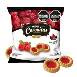 Galletita mini coronitas frambuesa Fachitas 140 Gr