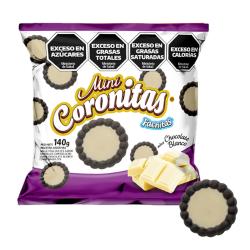 Galletita mini coronitas chocolate blanco Fachitas 140 Gr