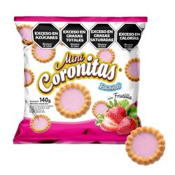 Galletita mini coronitas frutilla Fachitas 140 Gr