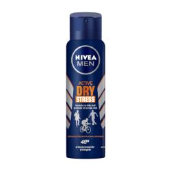 Desodorante antitranspirante aerosol hombre dry stress Nivea 150 Ml