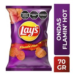 Papa acanalada flaminhot Lays 70 Gr