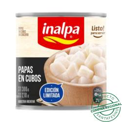 Papa cubos - lata Inalpa 300 Gr
