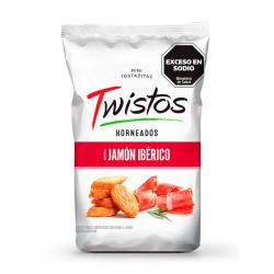 Tostadas sabor jamon ibérico Twistos 155 Gr