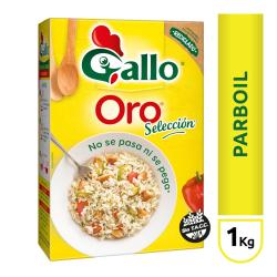 Arroz vaporizado - caja Gallo Oro 1 Kg