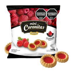 Galletita mini coronitas frambuesa Fachitas 300 Gr