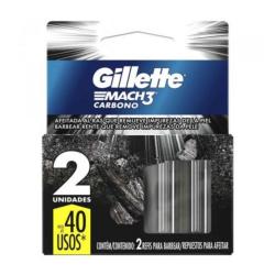 Cartucho mach3 carbono Gillette 2 U