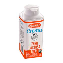 Crema de leche zero lactosa La Serenisima 200 Ml