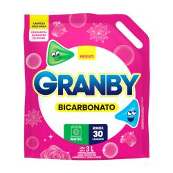 Jabón líquido lavarropas automático rosas - doypack Granby Matic 3 Lt