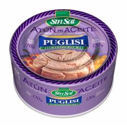 Atún en aceite sin sal Puglisi 170 Gr