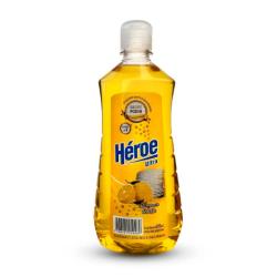 Detergente líquido ultra limón Héroe 600 Ml