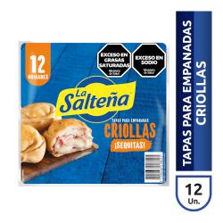 Tapas empanadas criolla x12un La Salteña 330 Gr