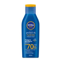 Loción protect & hidrate factor 70 Nivea Sun 200 Ml
