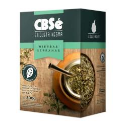 Yerba mate hierbas serranas etiqueta negra Cbse 500 Gr