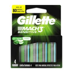 Cartucho mach3 sensitive Gillette 4 U