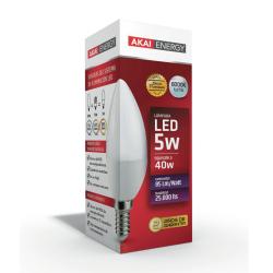 Bujía led blanco frío vela 5w - e27 Akai 1 U