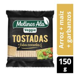 Tostadas de arroz garbanzo y maíz Molinos Ala 150 Gr