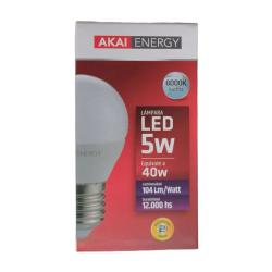 Bujía led blanco frío gota 5w - e27 Akai 1 U