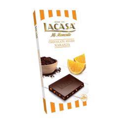 Chocolate negro con naranja Lacasa 100 Gr