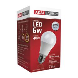 Bujia led blanco cálido 6w - e27 Akai 1 U