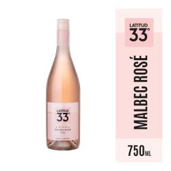 Vino malbec rose Latitud 33 750 Ml