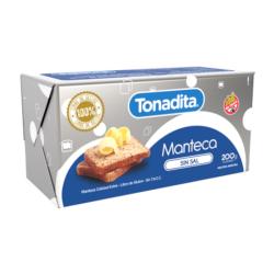 Manteca pan sin sal Tonadita 200 Gr