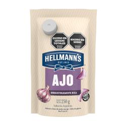 Aderezo sabor ajo - doypack Hellmanns 250 Gr