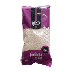 Sal con pimienta y ajo - bolsa Dino Gourmet 340 Gr