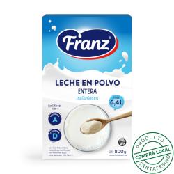 Leche instantánea entera polvo - caja Franz 800 Gr