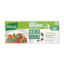 Caldo cero sodio verdura cubo Knorr 12 U