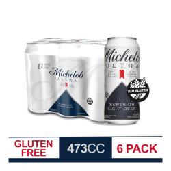 Cerveza rubia light sin tacc sixpack Michelob 6 U