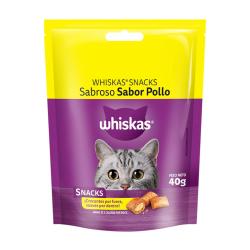 Snack gato adulto pollo - pouch Whiskas 40 Gr