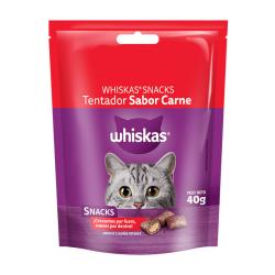Snack gato adulto carne - pouch Whiskas 40 Gr