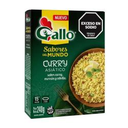 Arroz al curry asiático - caja Gallo 240 Gr