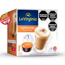 Café cappuccino cápsulas dolce gusto La Virginia 104 Gr