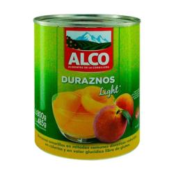 Duraznos mitades light - lata Alco 800 Gr