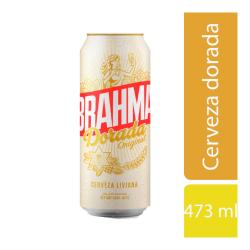 Cerveza dorada - lata Brahma 473 Cm3