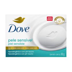 Jabón tocador cremoso piel sensible - estuche Dove 90 Gr