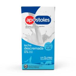 Leche larga vida descremada - tetra pack Apostoles 1 Lt