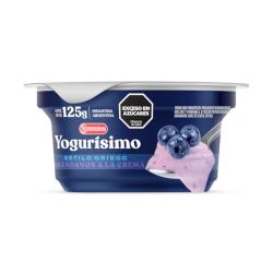 Yogur entero estilo griego arándanos Yogurisimo 125 Gr