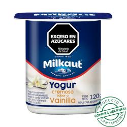 Yogur batido vainilla - pack Milkaut 120 Gr
