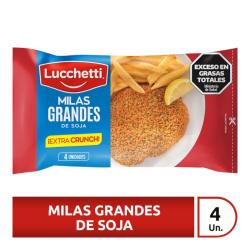 Milanesa soja grande x 4 Lucchetti 560 Gr