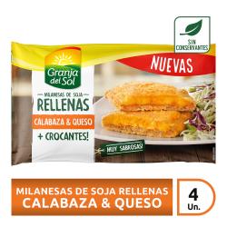 Milanesa soja rellena con espinaca y queso Granja Del Sol 380 Gr