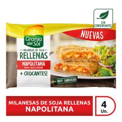 Milanesa soja rellena napolitana Granja Del Sol 380 Gr