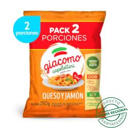 Capelettini jamon y queso Giacomo 250 Gr