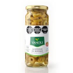 Aceitunas verdes rodajas - frasco Vanoli 160 Gr
